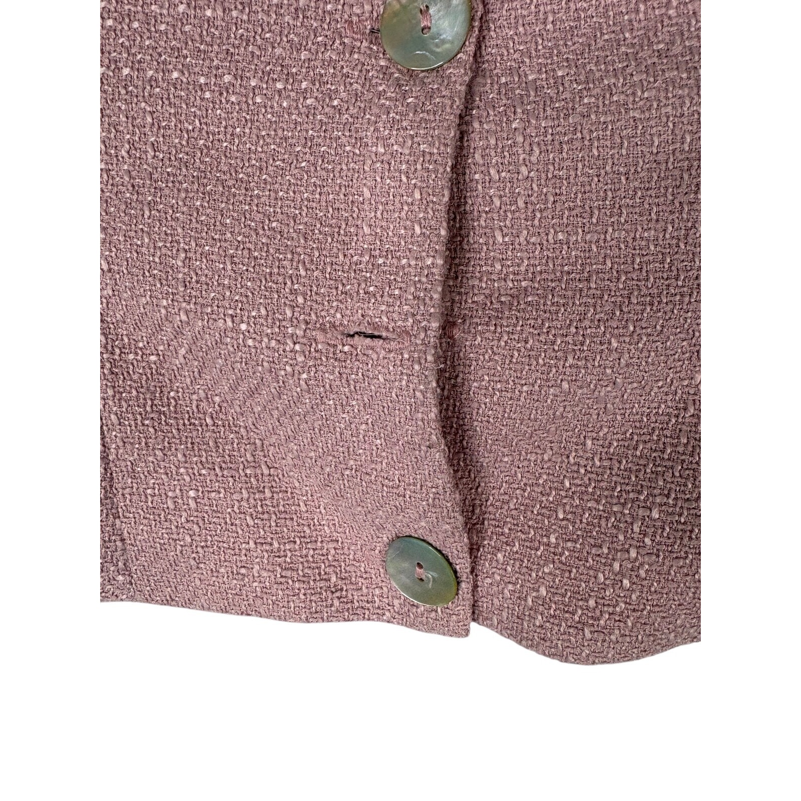 Fait Par Foutch Evelyn Cropped Top Tweed Linen Coquette Preppy Evening Y2k M — image 5 of 8
